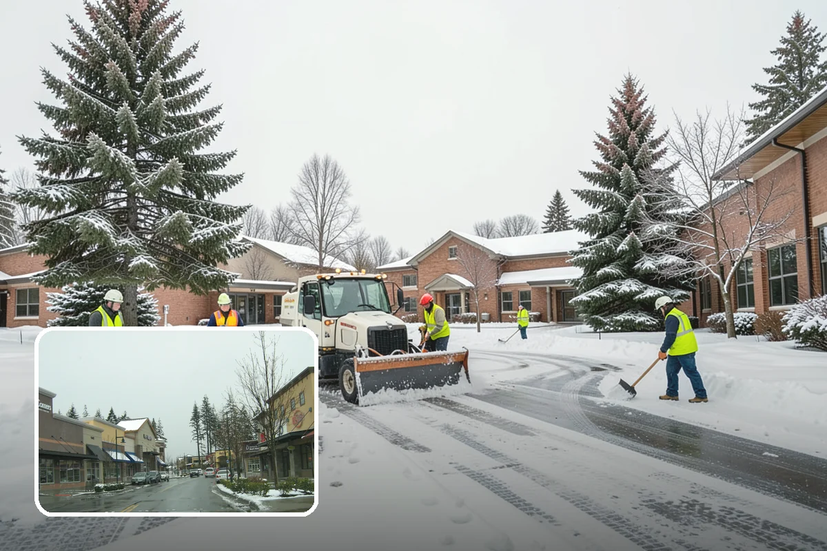 Loading Dock Snow Removal in Mill Creek, Snohomish County, WA - Clear apron and dock-face access for trailers