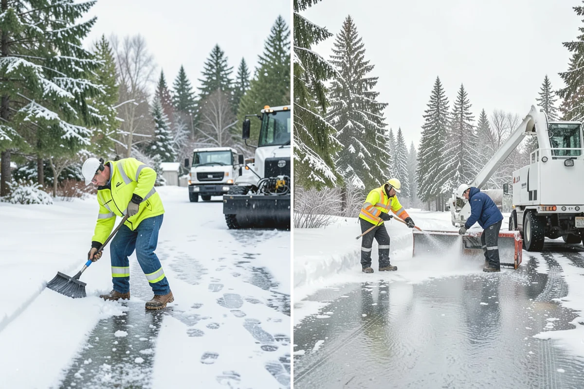 Loading Dock Snow Removal in Mill Creek, Snohomish County, WA - Assess the dock apron, approach, and worker walk zones
