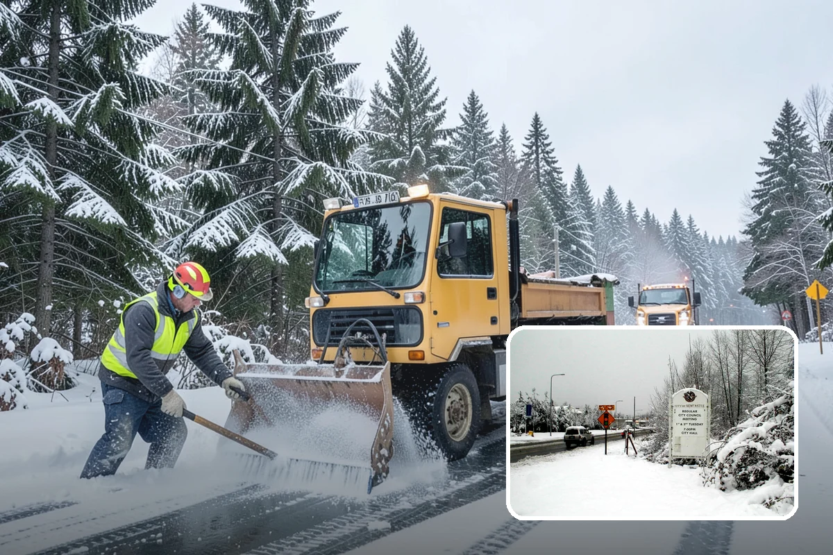 Loading Dock Snow Removal in Newcastle, King County, WA - Clear apron and dock-face access for trailers