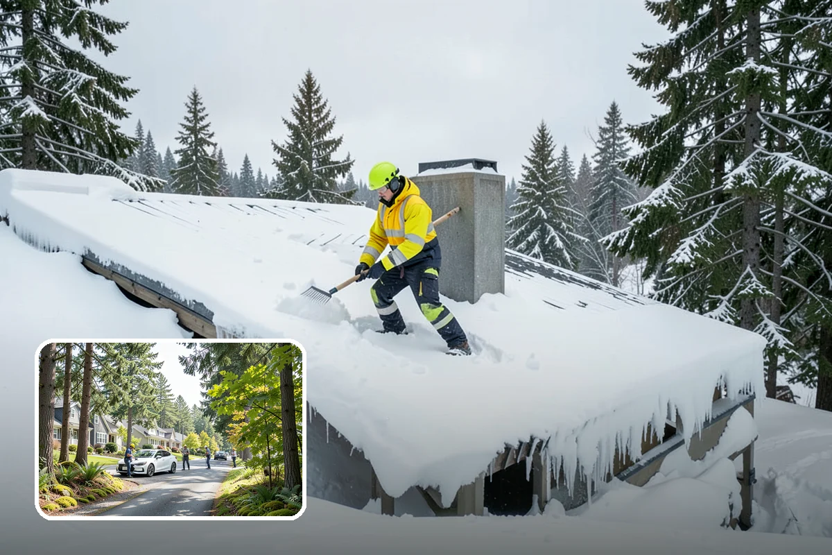 Loading Dock Snow Removal in Normandy Park, King County, WA - Clear apron and dock-face access for trailers