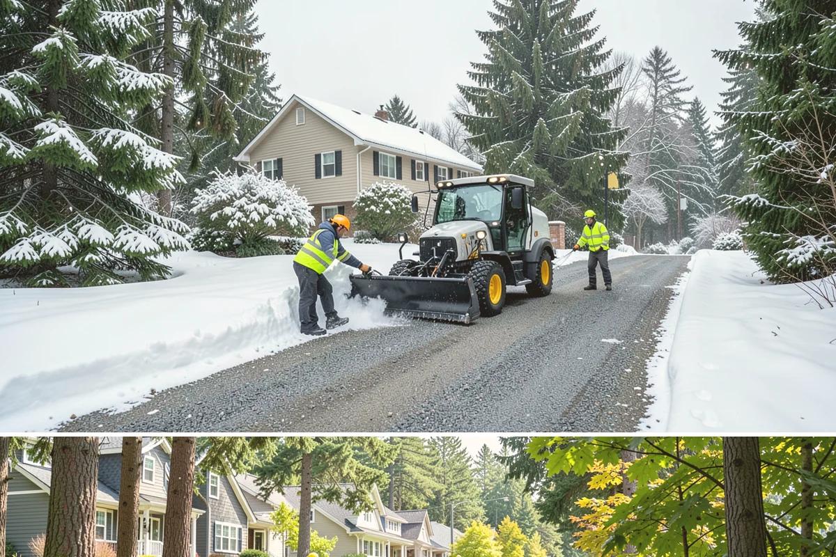 Loading Dock Snow Removal in Normandy Park, King County, WA - Loading docks need close attention during midwinter cold snaps when wet snow refreezes quickly under constant trailer weight.