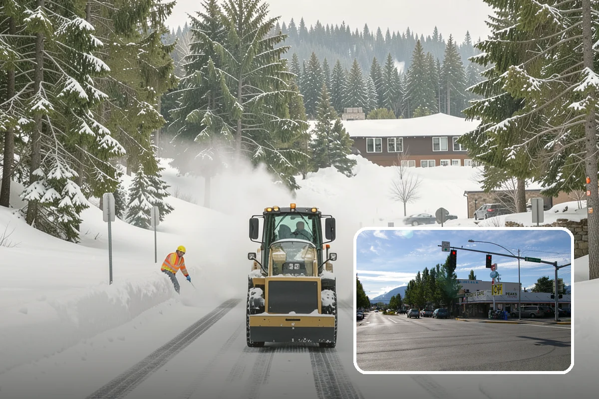 Loading Dock Snow Removal in North Bend, King County, WA - Clear apron and dock-face access for trailers
