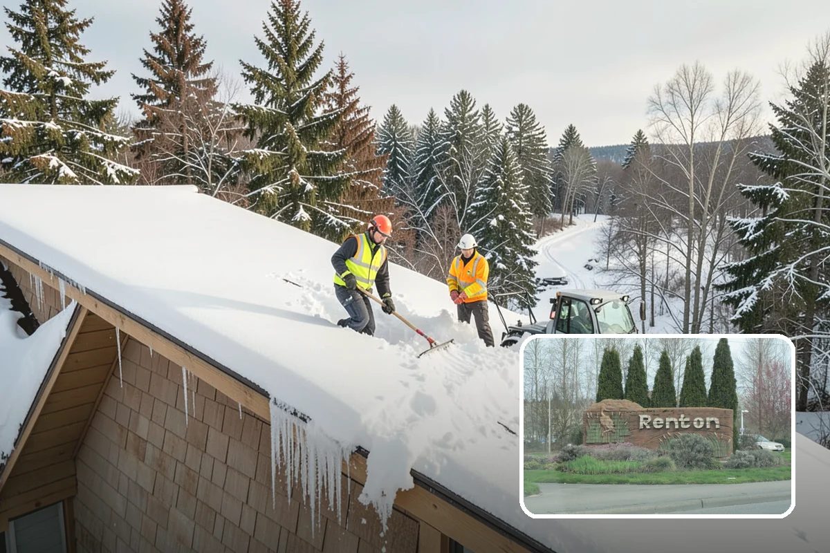 Loading Dock Snow Removal in Renton, King County, WA - Clear apron and dock-face access for trailers
