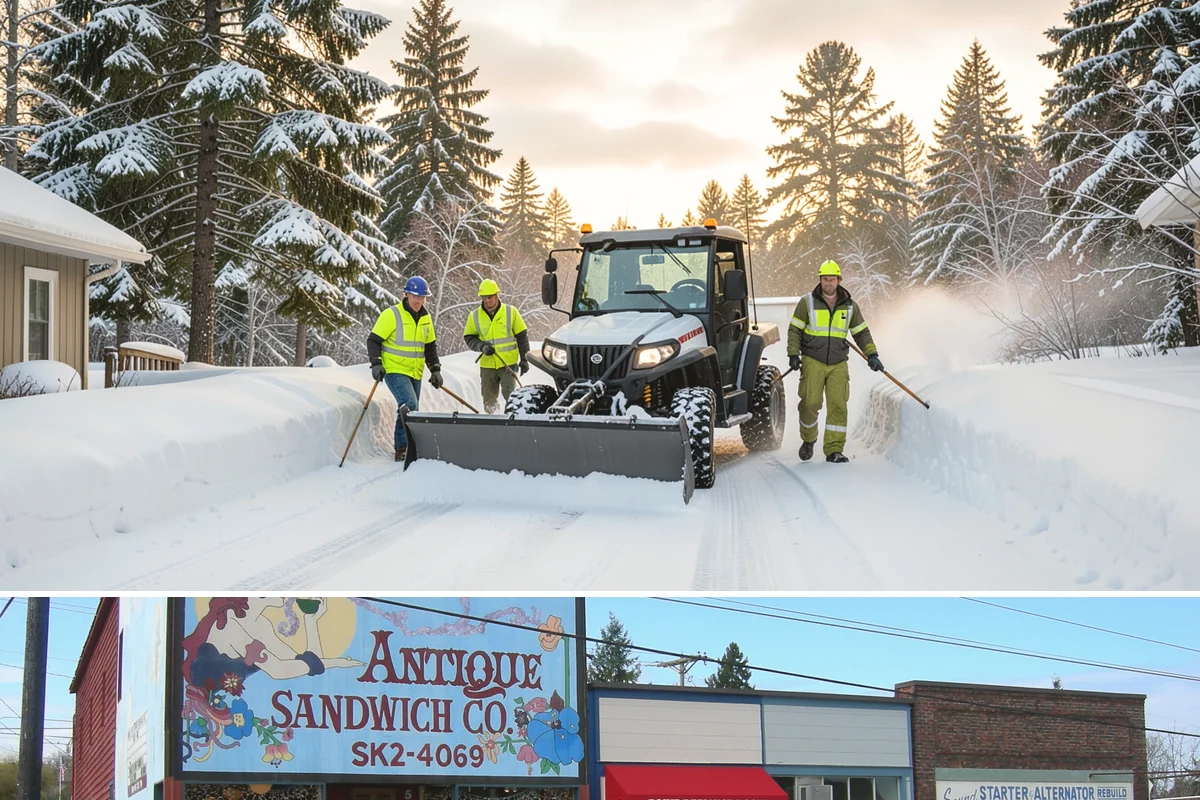 Loading Dock Snow Removal in Ruston, Pierce County, WA - Loading docks need close attention during midwinter cold snaps when wet snow refreezes quickly under constant trailer weight.