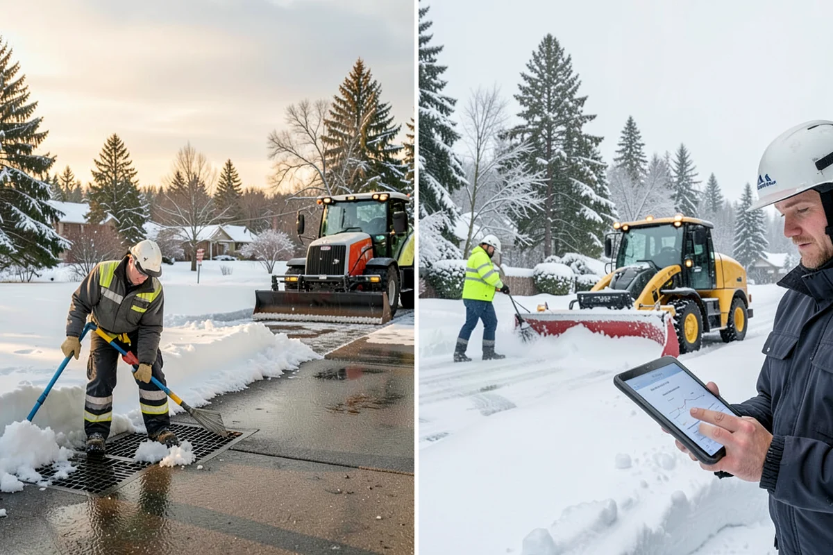 Loading Dock Snow Removal in Shoreline, King County, WA - Assess the dock apron, approach, and worker walk zones