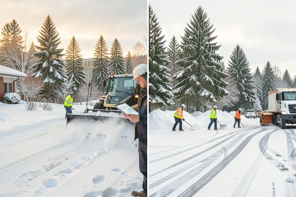 Loading Dock Snow Removal in Stanwood, Snohomish County, WA - Assess the dock apron, approach, and worker walk zones
