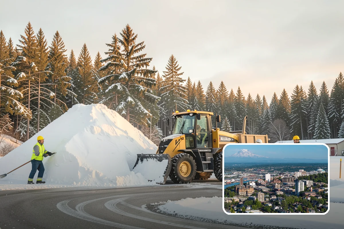 Loading Dock Snow Removal in Tacoma, Pierce County, WA - Clear apron and dock-face access for trailers