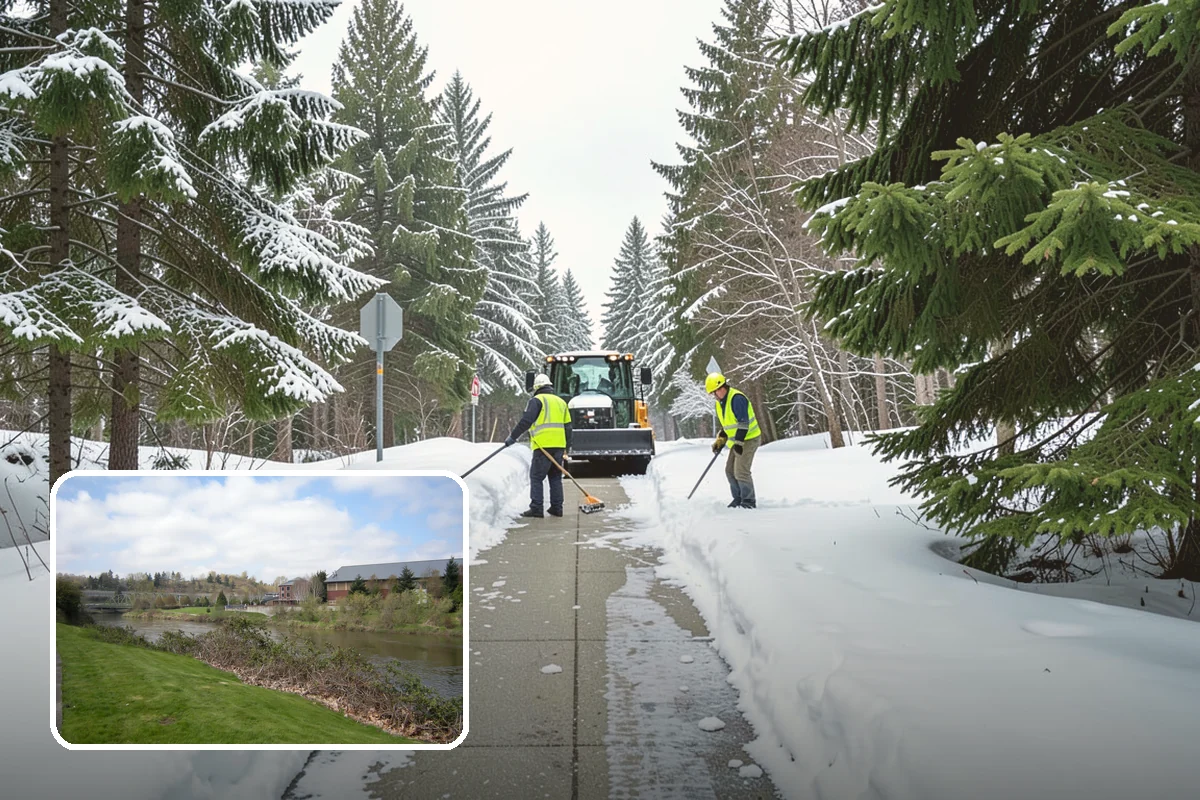 Loading Dock Snow Removal in Tukwila, King County, WA - Clear apron and dock-face access for trailers