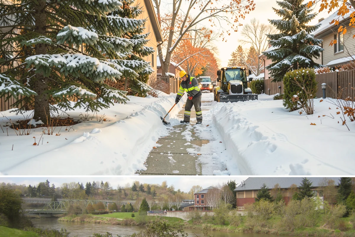 Loading Dock Snow Removal in Tukwila, King County, WA - Loading docks need close attention during midwinter cold snaps when wet snow refreezes quickly under constant trailer weight.