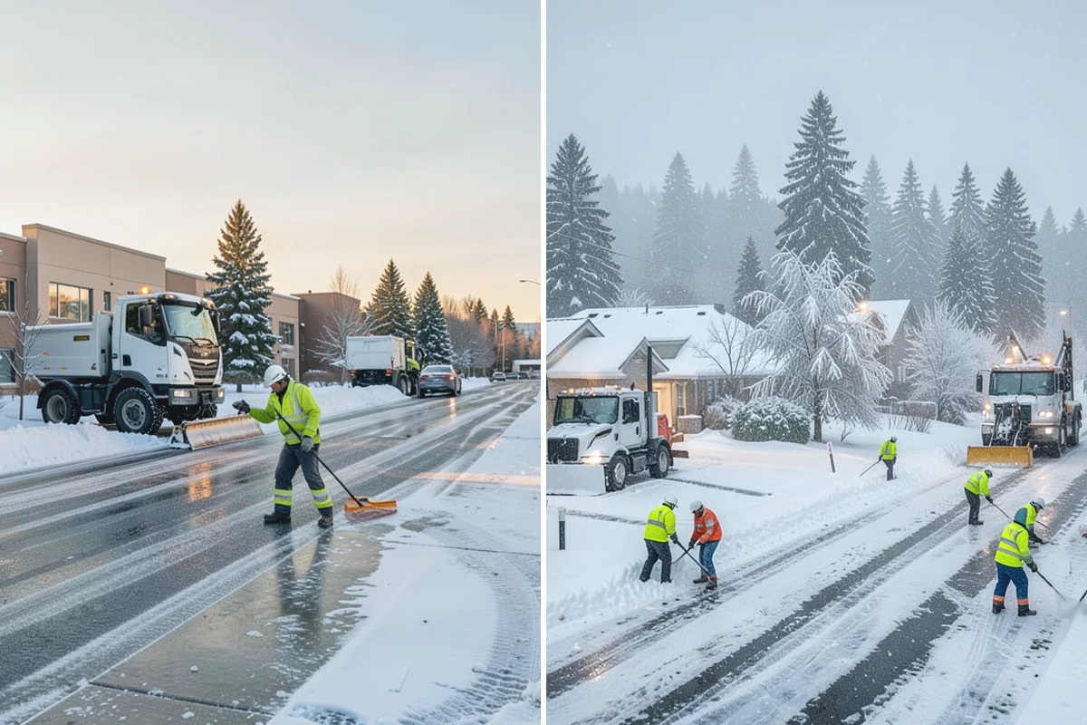 Loading Dock Snow Removal in Wilkeson, Pierce County, WA - Assess the dock apron, approach, and worker walk zones