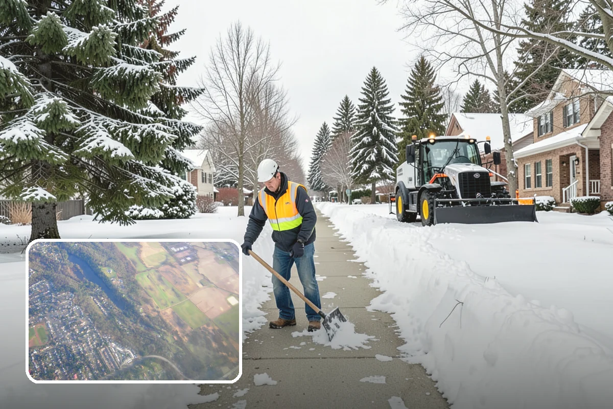 Long Driveway Snow Removal in Algona, King County, WA - Clears the full length to the road