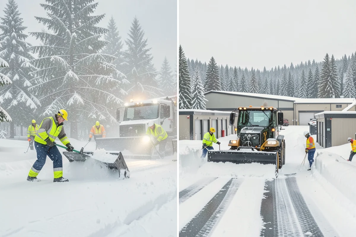 Long Driveway Snow Removal in Algona, King County, WA - We plow the driveway from the house to the road