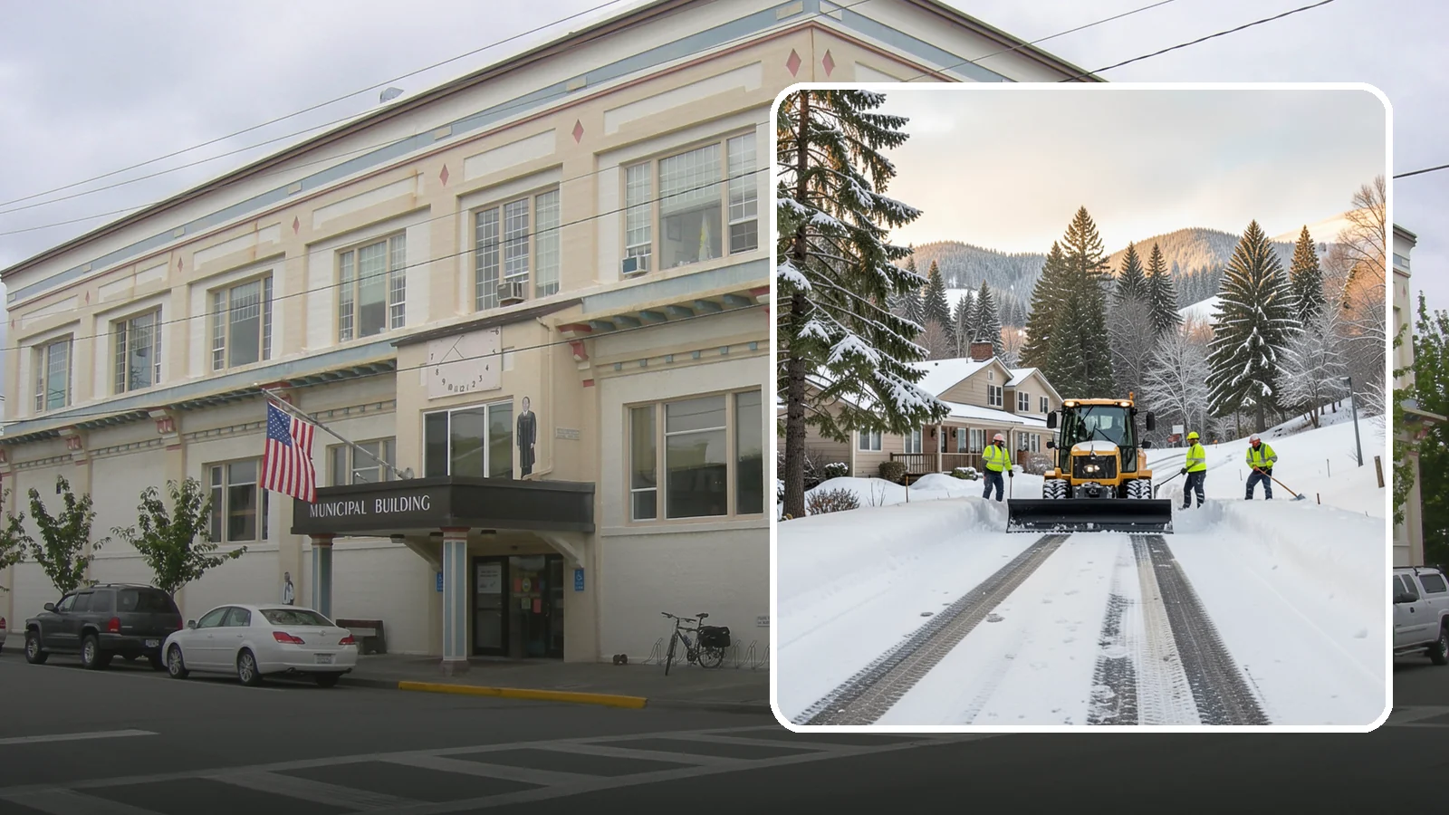 Long Driveway Snow Removal in Anacortes, Skagit County, WA - We clear long rural and hillside driveways end to end so you never get stranded at home.