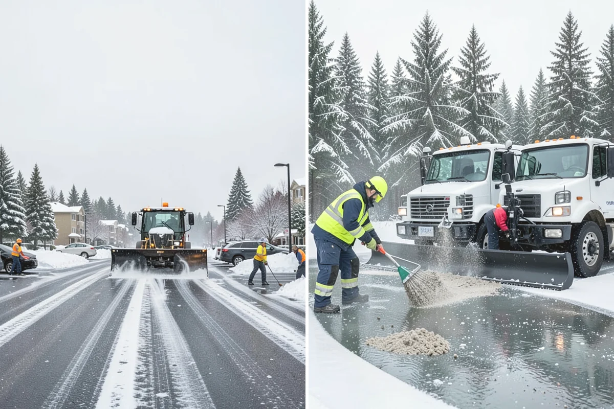Long Driveway Snow Removal in Anacortes, Skagit County, WA - We plow the driveway from the house to the road