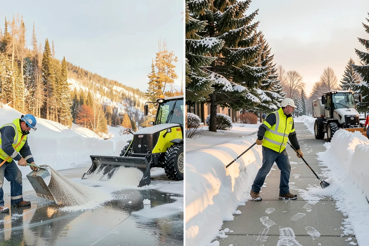 Long Driveway Snow Removal in Arlington, Snohomish County, WA - We plow the driveway from the house to the road