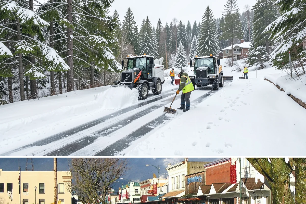 Long Driveway Snow Removal in Arlington, Snohomish County, WA - Long driveway service is critical throughout the foothill snow season from November to March.