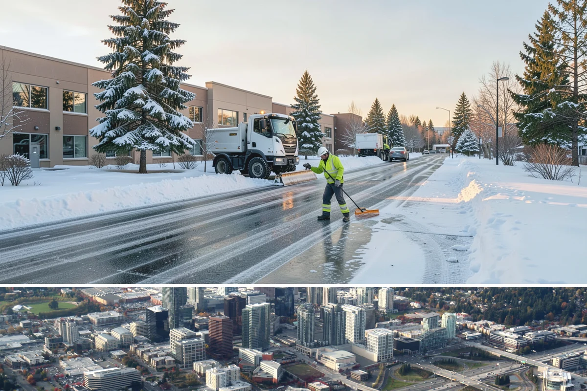 Long Driveway Snow Removal in Bellevue, King County, WA - Long driveway service is critical throughout the foothill snow season from November to March.