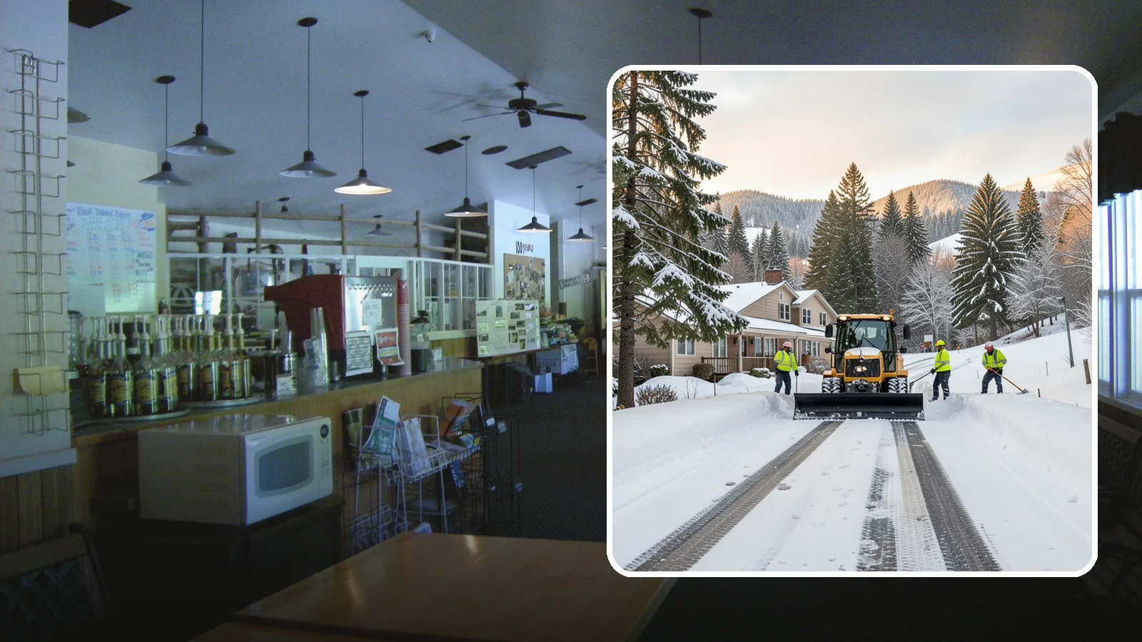 Long Driveway Snow Removal in Black Diamond, King County, WA - We clear long rural and hillside driveways end to end so you never get stranded at home.