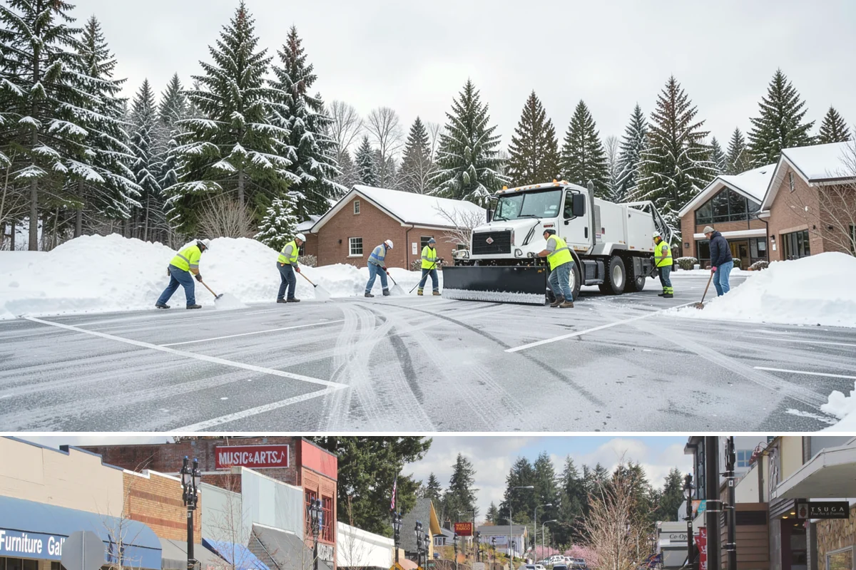 Long Driveway Snow Removal in Bothell, King County, WA - Long driveway service is critical throughout the foothill snow season from November to March.
