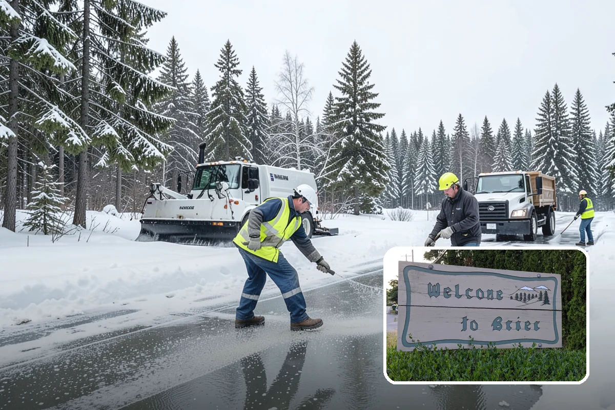 Long Driveway Snow Removal in Brier, Snohomish County, WA - Clears the full length to the road