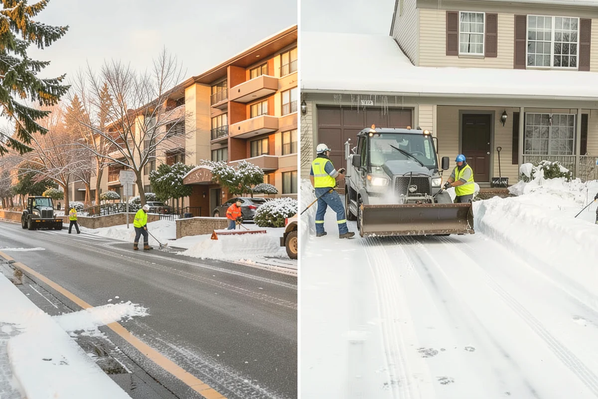 Long Driveway Snow Removal in Brier, Snohomish County, WA - We plow the driveway from the house to the road