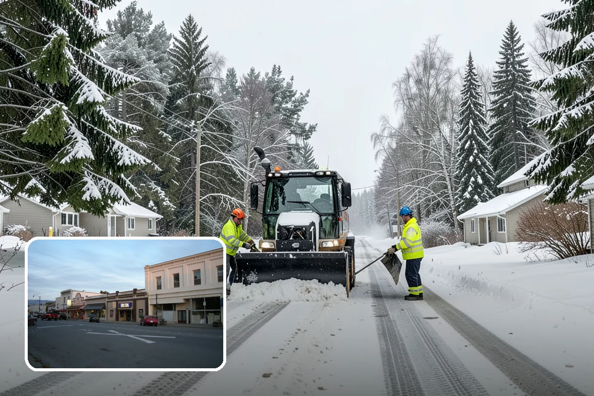 Long Driveway Snow Removal in Burlington, Skagit County, WA - Clears the full length to the road