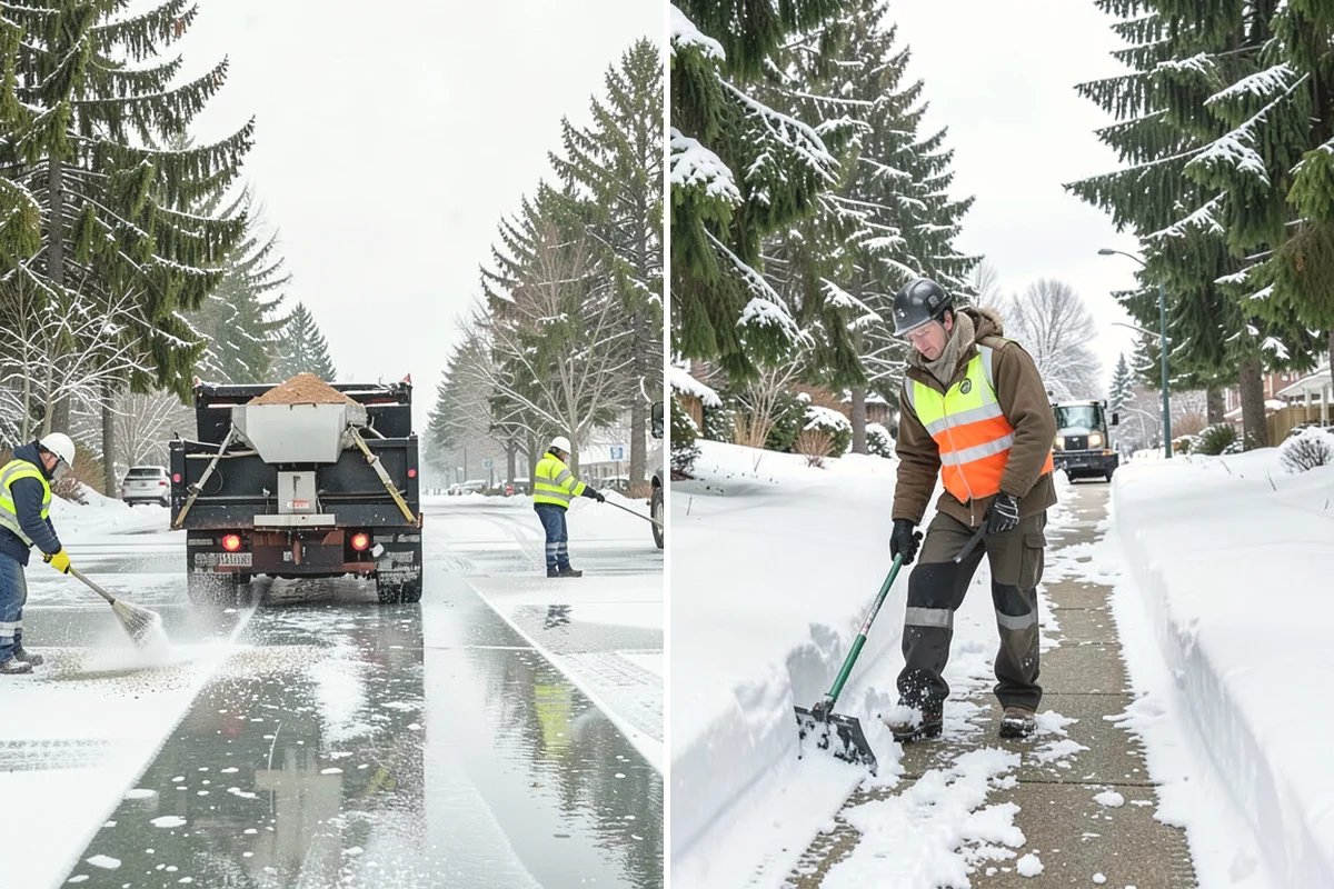 Long Driveway Snow Removal in Burlington, Skagit County, WA - We plow the driveway from the house to the road