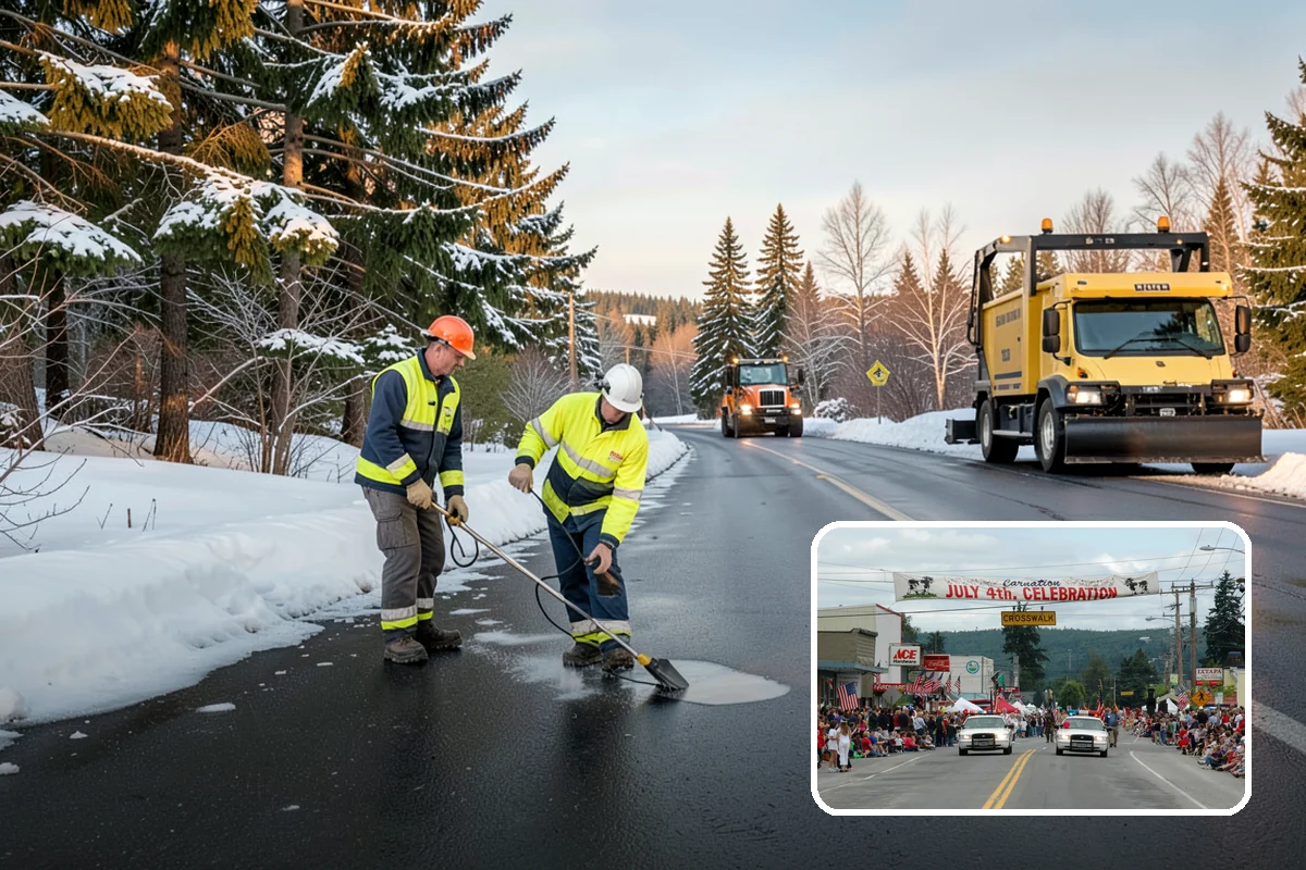Long Driveway Snow Removal in Carnation, King County, WA - Clears the full length to the road