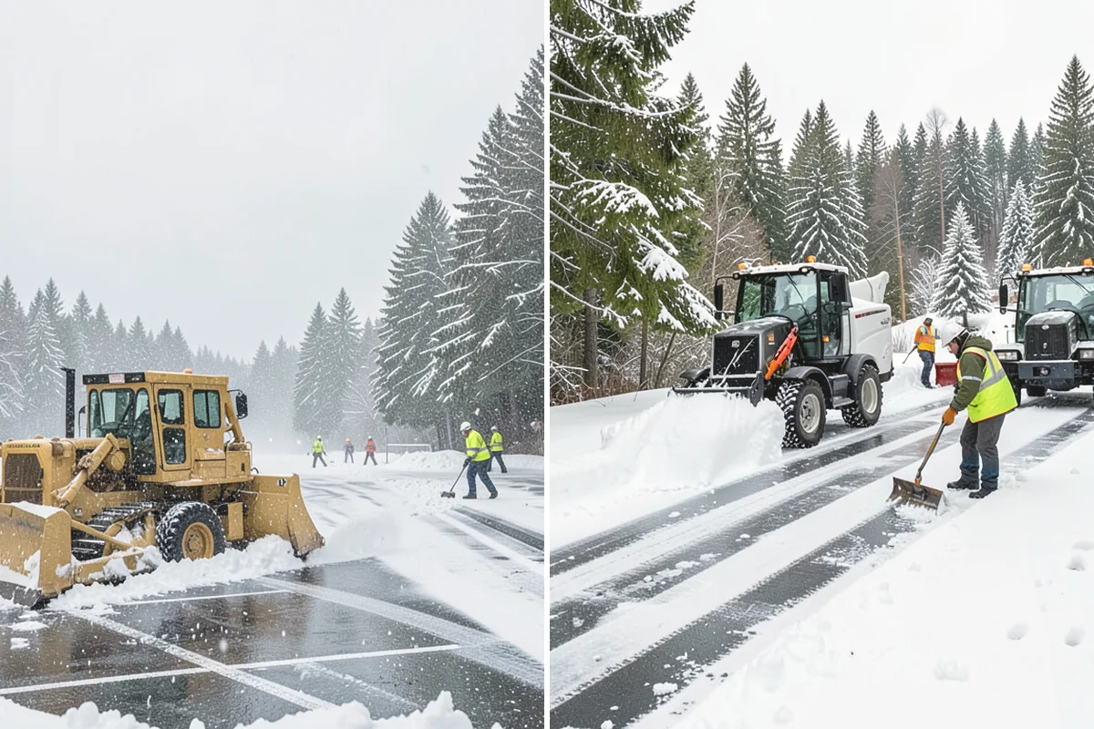 Long Driveway Snow Removal in Carnation, King County, WA - We plow the driveway from the house to the road