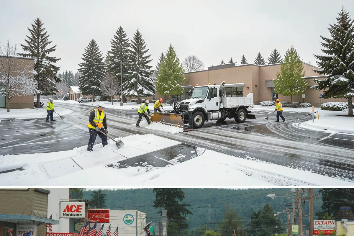 Long Driveway Snow Removal in Carnation, King County, WA - Long driveway service is critical throughout the foothill snow season from November to March.