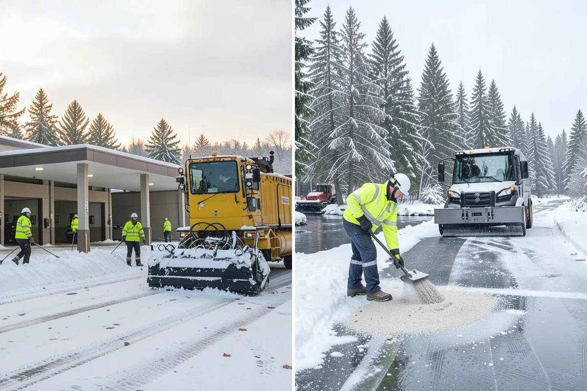 Long Driveway Snow Removal in Coupeville, Island County, WA - We plow the driveway from the house to the road