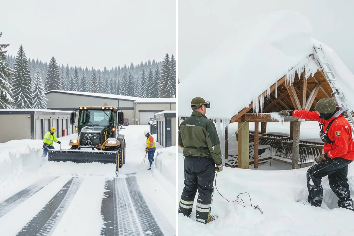 Long Driveway Snow Removal in Covington, King County, WA - We plow the driveway from the house to the road