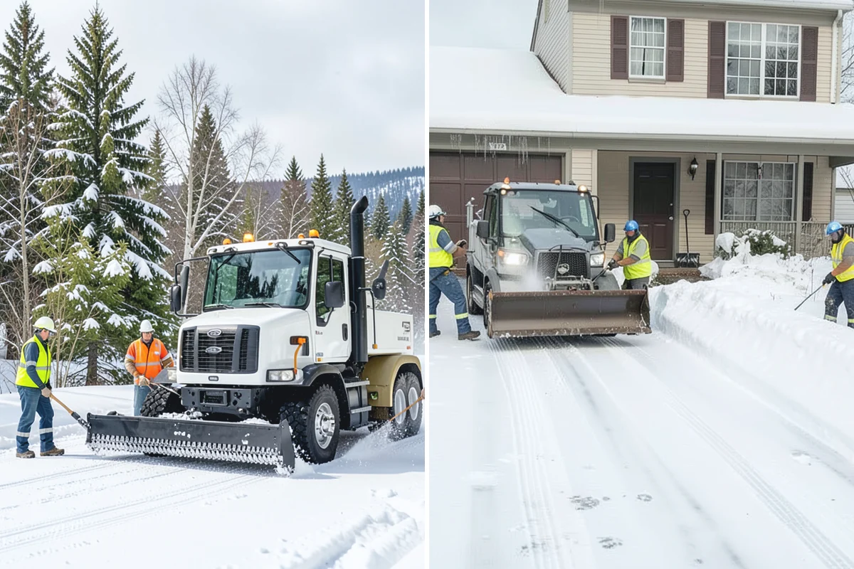 Long Driveway Snow Removal in Darrington, Snohomish County, WA - We plow the driveway from the house to the road