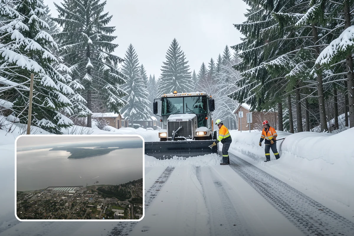 Long Driveway Snow Removal in Des Moines, King County, WA - Clears the full length to the road