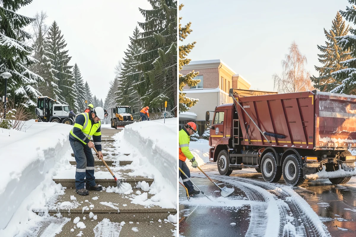 Long Driveway Snow Removal in Duvall, King County, WA - We plow the driveway from the house to the road