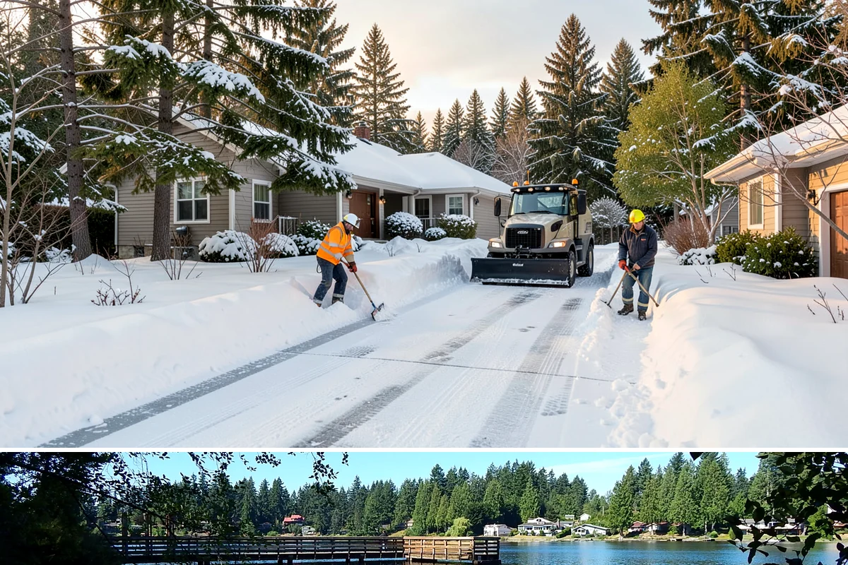 Long Driveway Snow Removal in Federal Way, King County, WA - Long driveway service is critical throughout the foothill snow season from November to March.