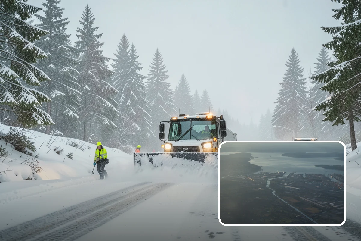 Long Driveway Snow Removal in Fife, Pierce County, WA - Clears the full length to the road