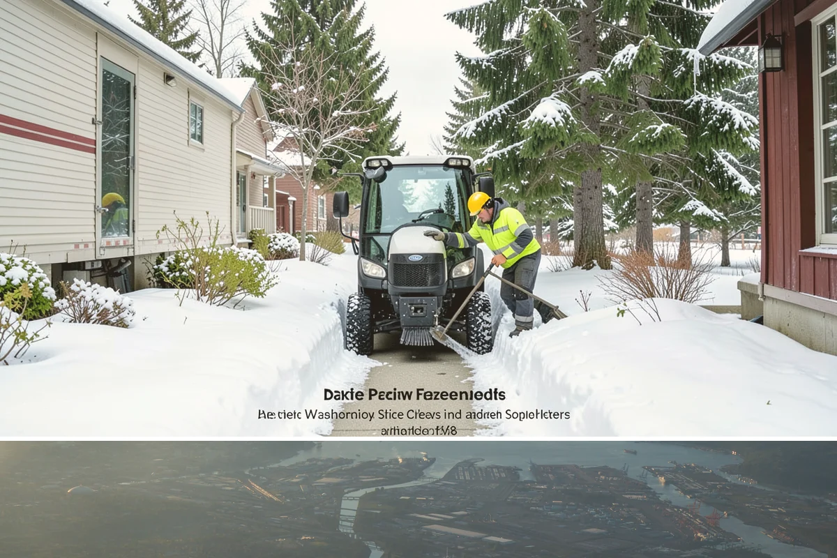 Long Driveway Snow Removal in Fife, Pierce County, WA - Long driveway service is critical throughout the foothill snow season from November to March.