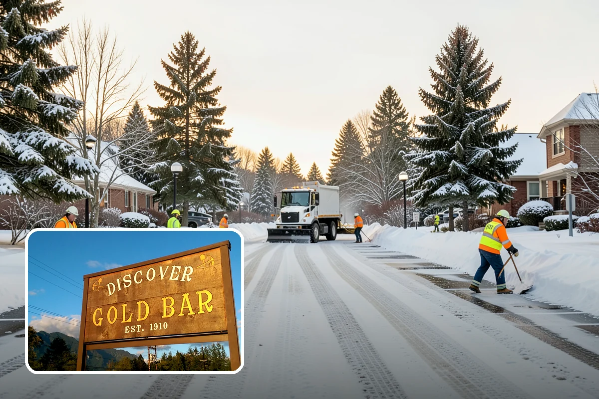 Long Driveway Snow Removal in Gold Bar, Snohomish County, WA - Clears the full length to the road