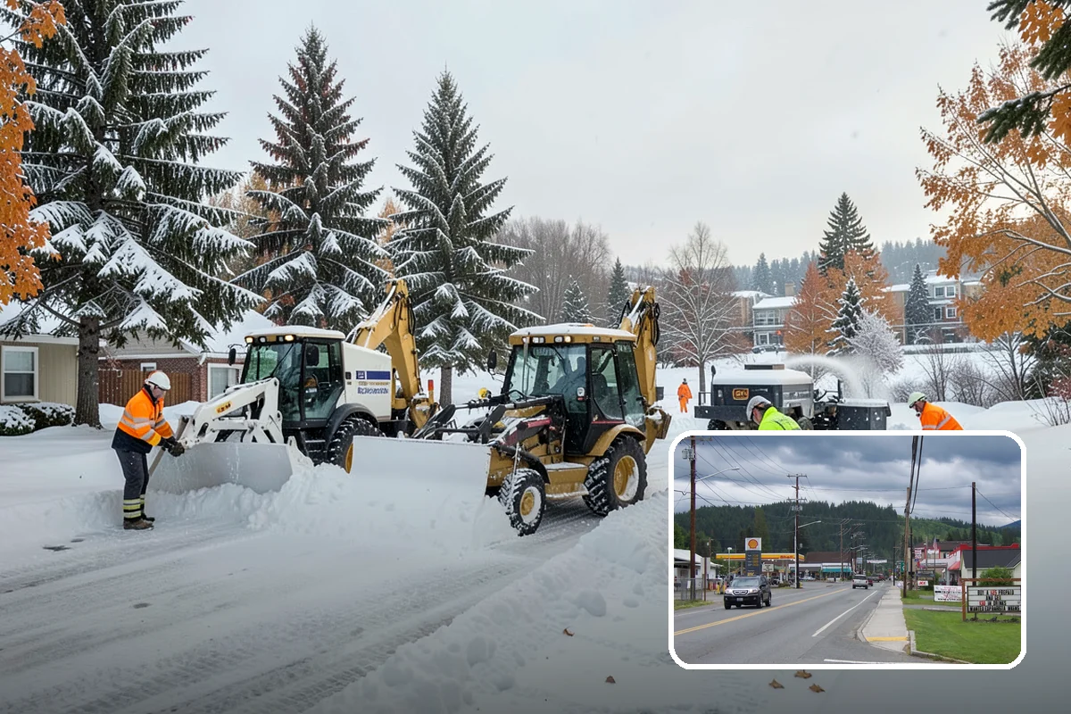 Long Driveway Snow Removal in Granite Falls, Snohomish County, WA - Clears the full length to the road