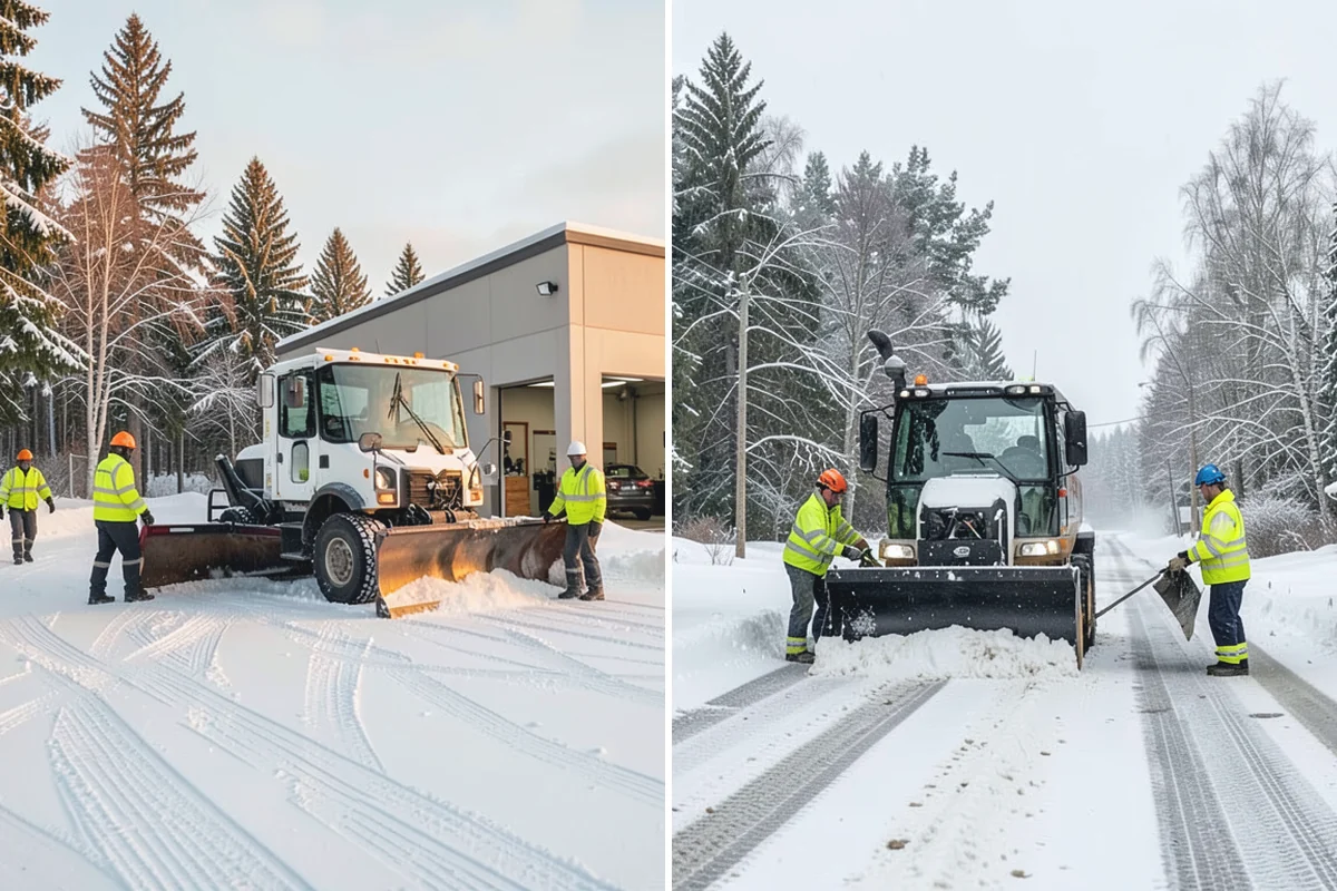 Long Driveway Snow Removal in Hamilton, Skagit County, WA - We plow the driveway from the house to the road
