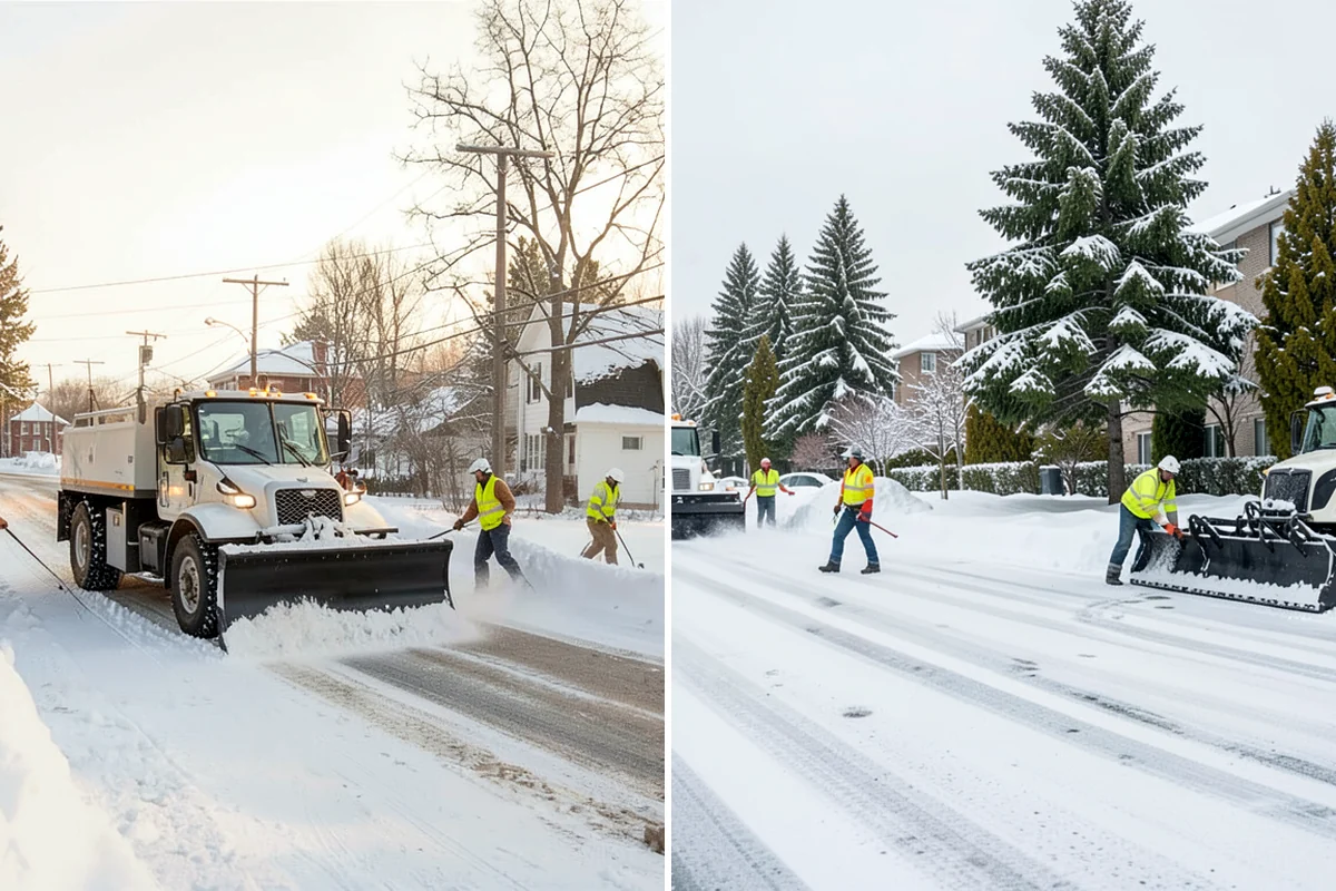 Long Driveway Snow Removal in Hunts Point, King County, WA - We plow the driveway from the house to the road