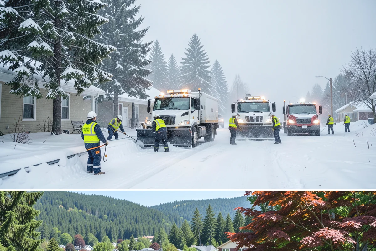 Long Driveway Snow Removal in Index, Snohomish County, WA - Long driveway service is critical throughout the foothill snow season from November to March.