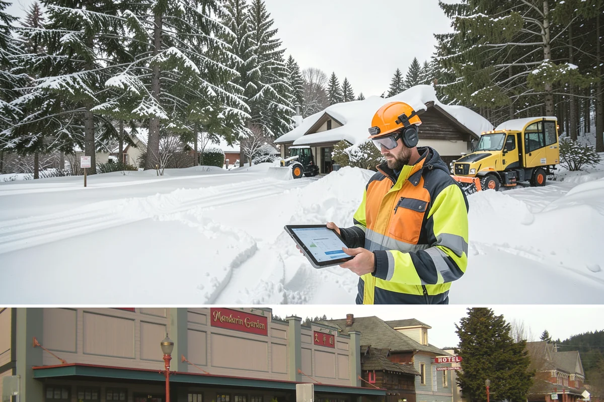 Long Driveway Snow Removal in Issaquah, King County, WA - Long driveway service is critical throughout the foothill snow season from November to March.