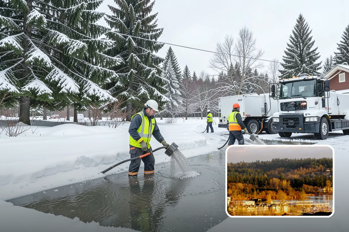 Long Driveway Snow Removal in Kenmore, King County, WA - Clears the full length to the road