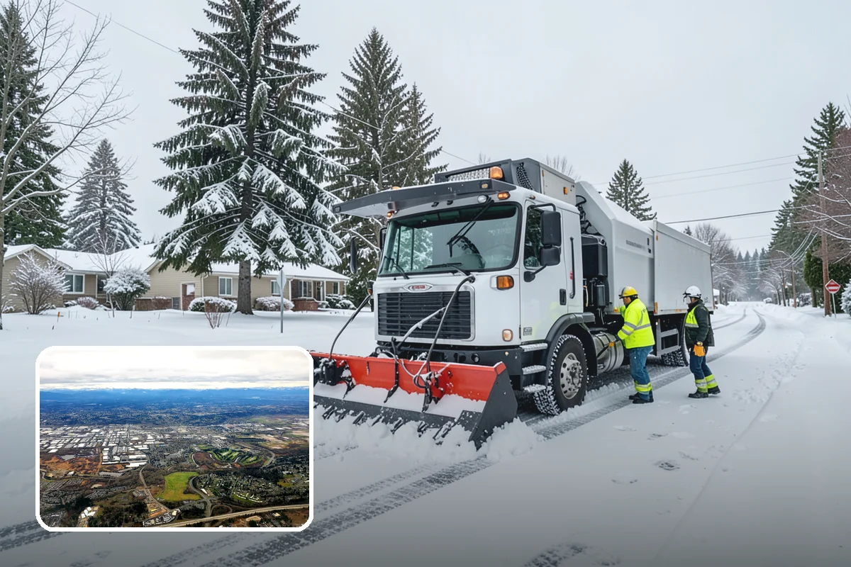 Long Driveway Snow Removal in Kent, King County, WA - Clears the full length to the road