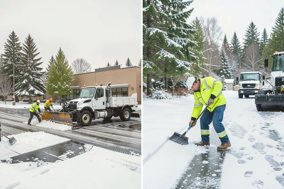 Long Driveway Snow Removal in Kent, King County, WA - We plow the driveway from the house to the road