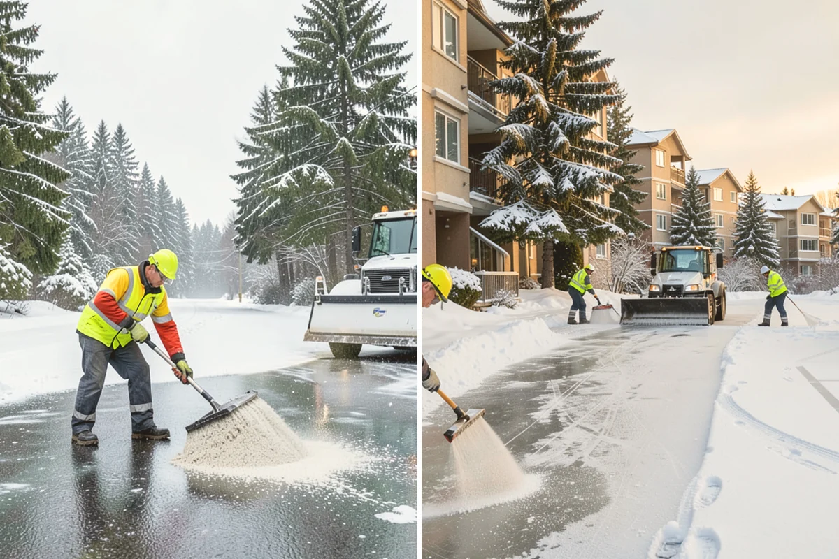 Long Driveway Snow Removal in Kirkland, King County, WA - We plow the driveway from the house to the road