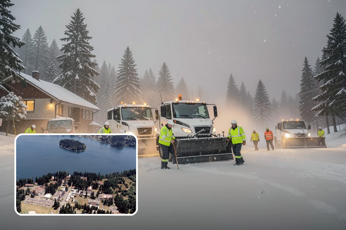 Long Driveway Snow Removal in Lakewood, Pierce County, WA - Clears the full length to the road