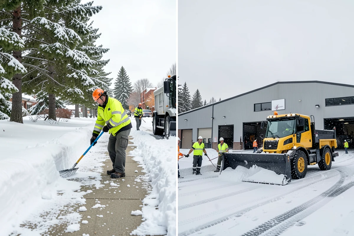 Long Driveway Snow Removal in Lakewood, Pierce County, WA - We plow the driveway from the house to the road